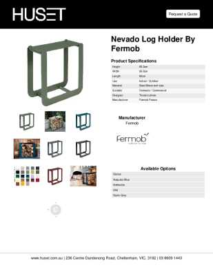 Tear Sheet: Nevado Log Holder by Fermob