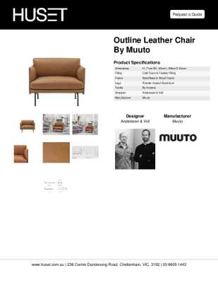 Tear Sheet: Outline Leather Chair by Muuto