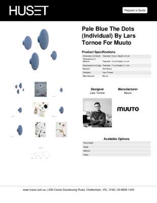 Tear Sheet: Pale Blue The Dots (Individual) by Lars Tornoe for Muuto