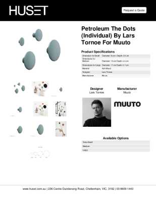 Tear Sheet: Petroleum The Dots (Individual) by Lars Tornoe for Muuto