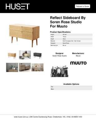 Tear Sheet: Reflect Sideboard by Soren Rose Studio for Muuto