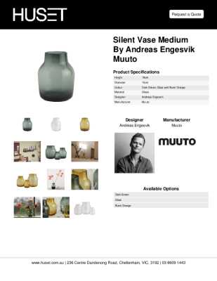 Tear Sheet: Silent Vase Medium by Andreas Engesvik Muuto