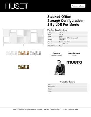 Tear Sheet: Stacked Office Storage Configuration 3 by JDS for Muuto